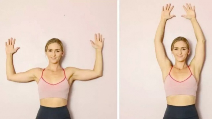 Bài tập giơ tay lên tường.