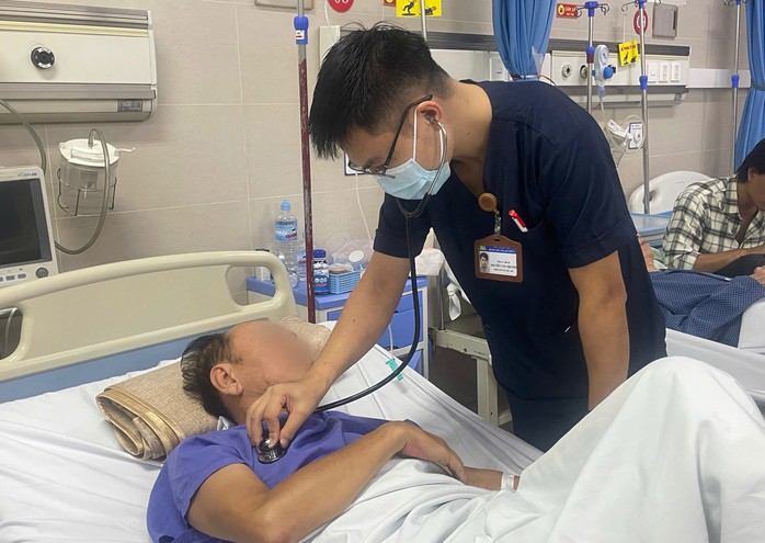 Bệnh nhân đột quỵ tắc thân nền đã được cứu sống ngoạn mục. Ảnh: Hà Anh