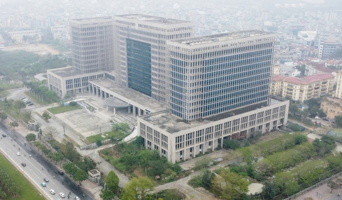 Toàn cảnh dự án trụ sở làm việc Bộ Ngoại giao. Ảnh: Hữu Hưng