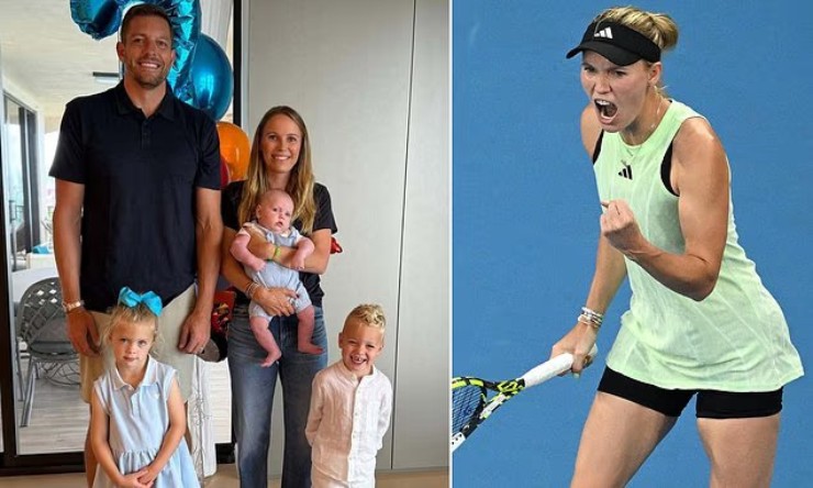 Wozniacki hiện đang có cuộc sống viên mãn bên chồng và 3 con