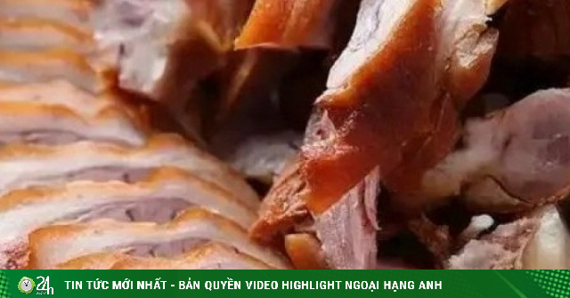 Thịt thủ lợn bày biện đẹp mắt