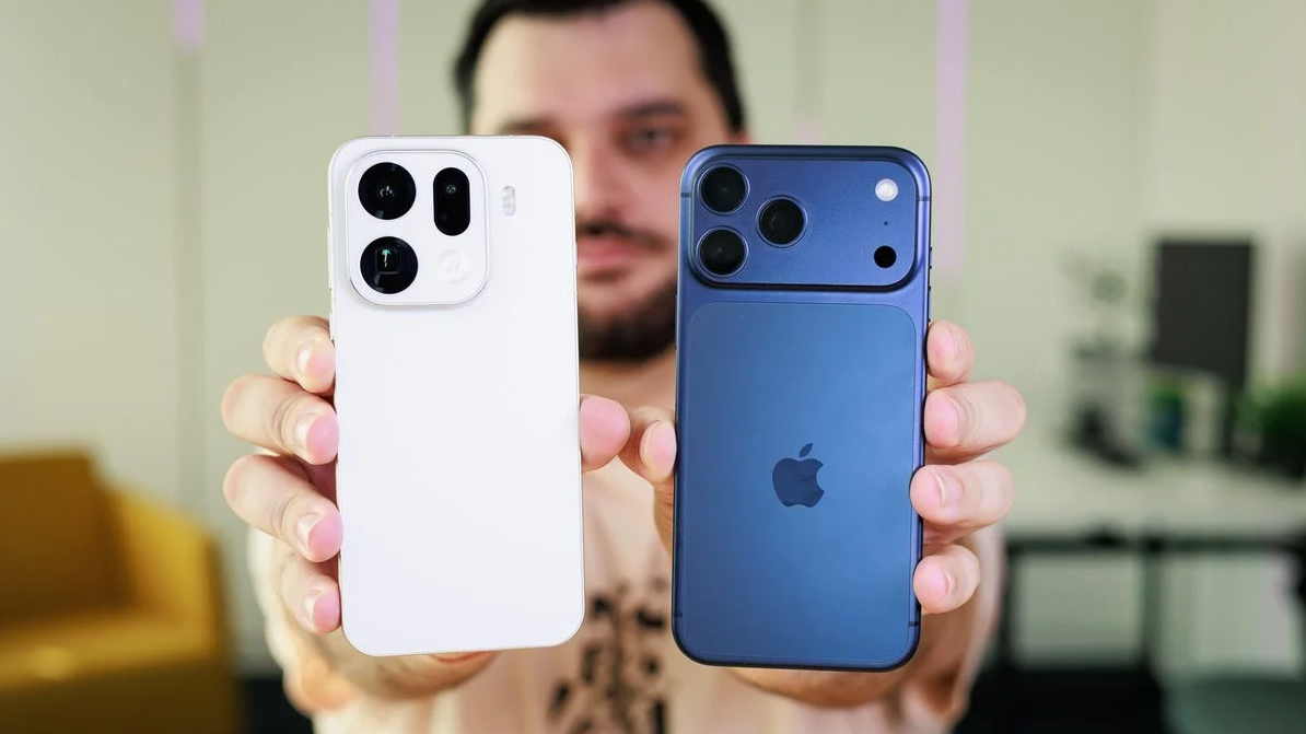 Oppo Find X9 Pro và iPhone 17 Pro Max.