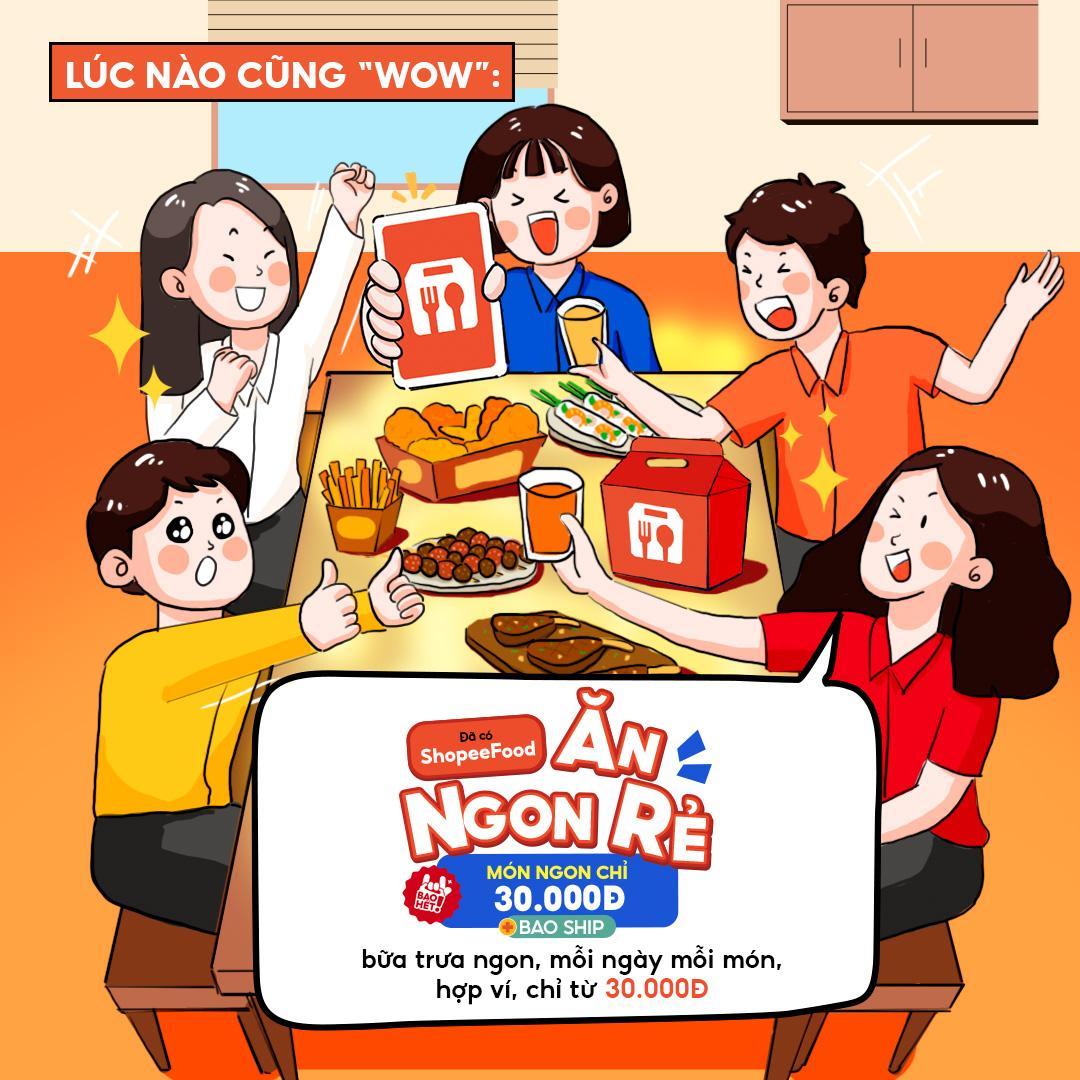 Giờ trưa mà vẫn chill: “hội thư thái” chính hiệu chỉ cần vài cú chạm trên ShopeeFood là có ngay bữa trưa hợp ý, hợp ví.