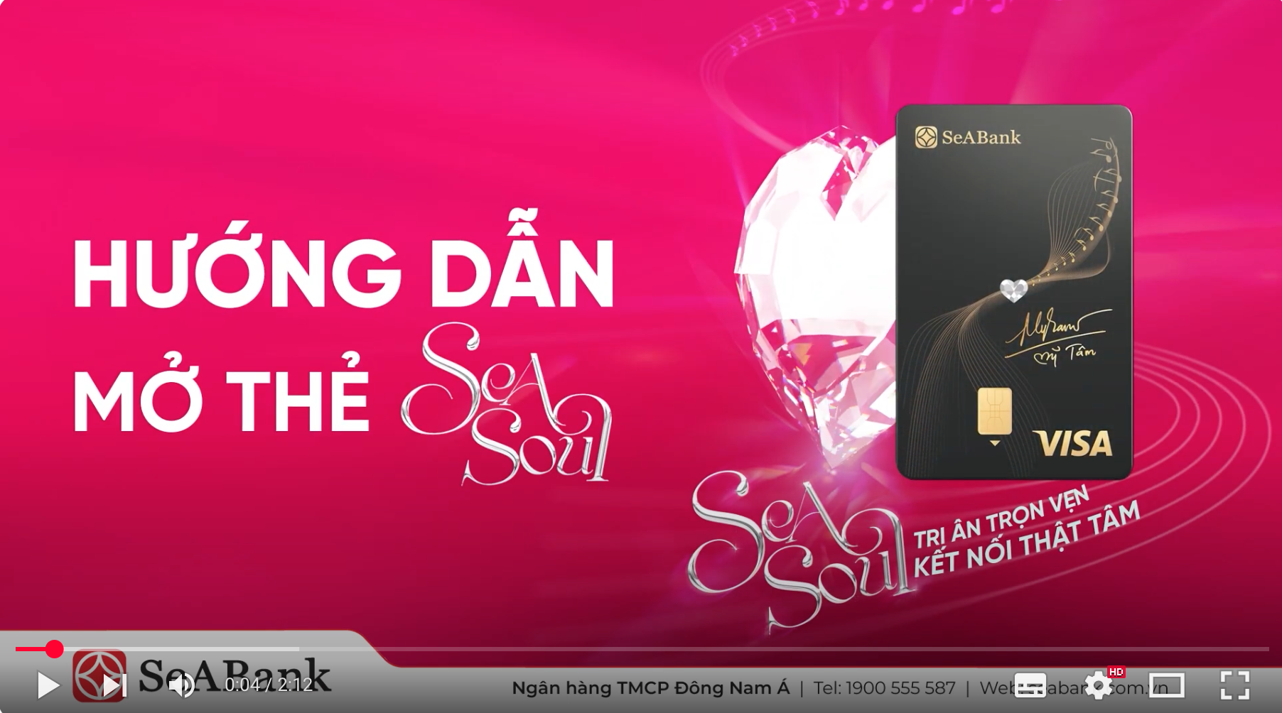 Video hướng dẫn mở thẻ