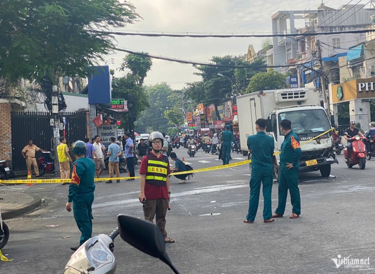 Hiện trường vụ tai nạn. Ảnh: TK