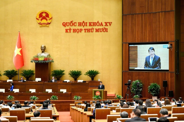 Các dự án luật được trình sáng nay sẽ được Quốc hội cho ý kiến tại phiên thảo luận ở tổ chiều nay. Ảnh: Như Ý