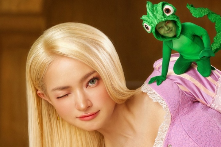 Châu Bùi - Binz đóng công chúa và tắc kè dịp Halloween