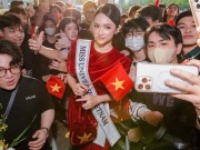 Hàng trăm người tiễn Hương Giang thi Miss Universe