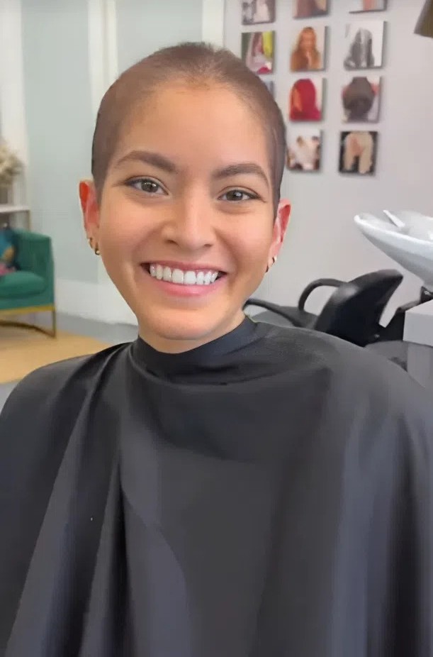 Kaelin trong quá trình điều trị ung thư ống mật. Ảnh: Tiktok Kaelin-bradshaw