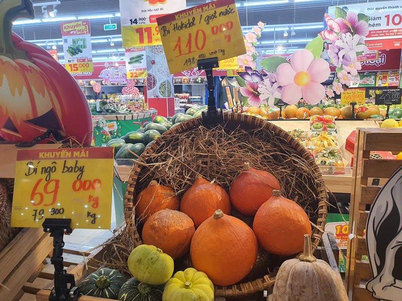 Một số loại bí ngô Halloween khác có giá từ 69-139 nghìn đồng/kg.