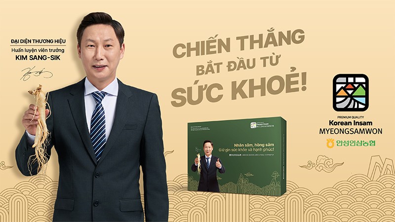 Huấn luyện viên Kim Sang-sik - Đại diện thương hiệu Nhân sâm Myeong Samwon
