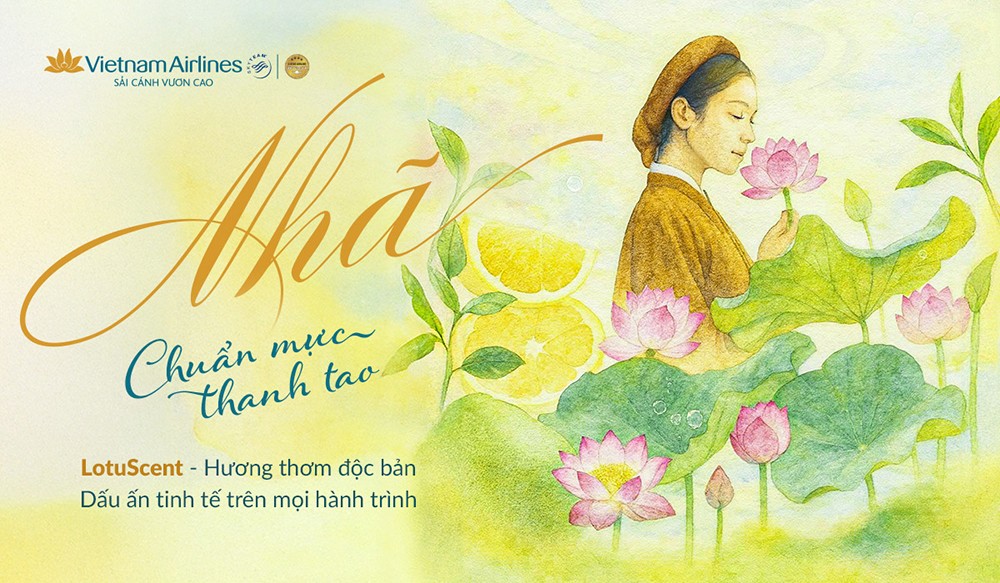 LotuScent là hơi thở của văn hóa Việt được nâng lên cùng đôi cánh Vietnam Airlines, mang đến hành trình của sự tinh tế, cảm xúc và tận tâm phục vụ bằng cả trái tim