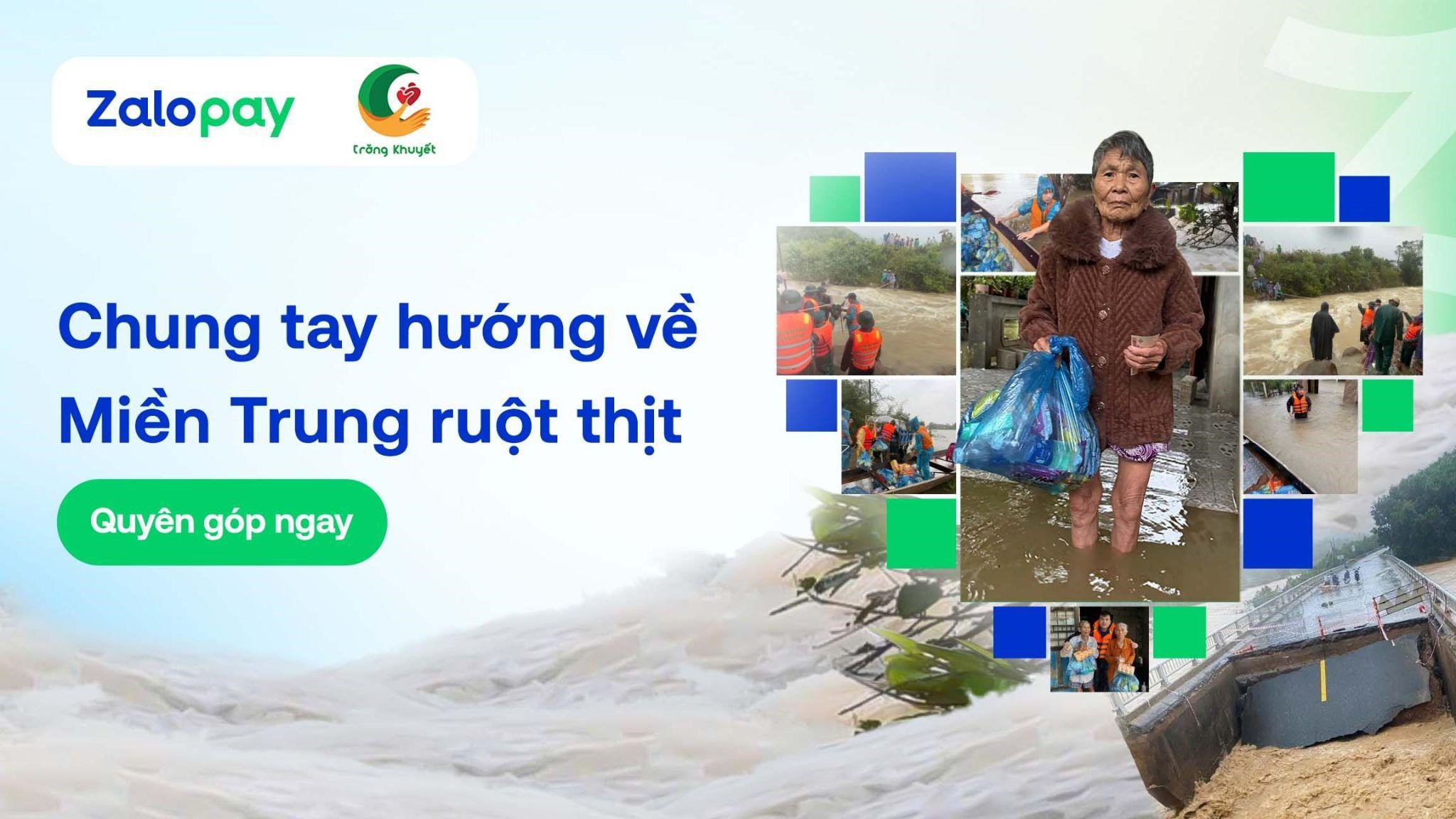 Zalopay và Vầng Trăng Khuyết triển khai chương trình hướng về miền Trung ruột thịt