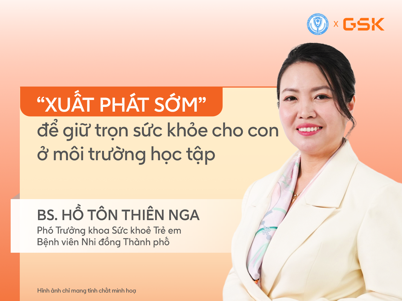 Bác sĩ Hồ Tôn Thiên Nga, Phó Trưởng khoa Sức khoẻ Trẻ em, Bệnh viện Nhi đồng Thành phố