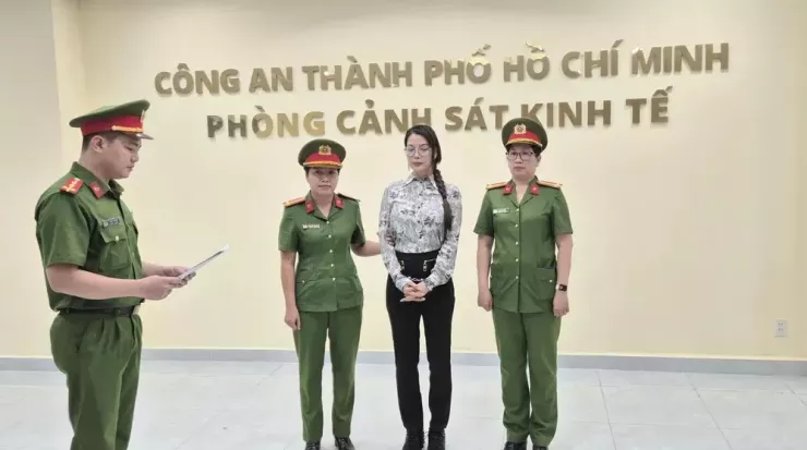Bà Trương Ngọc Ánh bị khởi tố, bắt tạm giam. Ảnh: CA