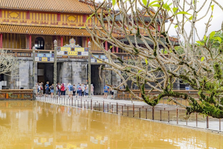 Du khách tham quan trở lại Kinh thành Huế sau 4 ngày lũ bủa vây - 6