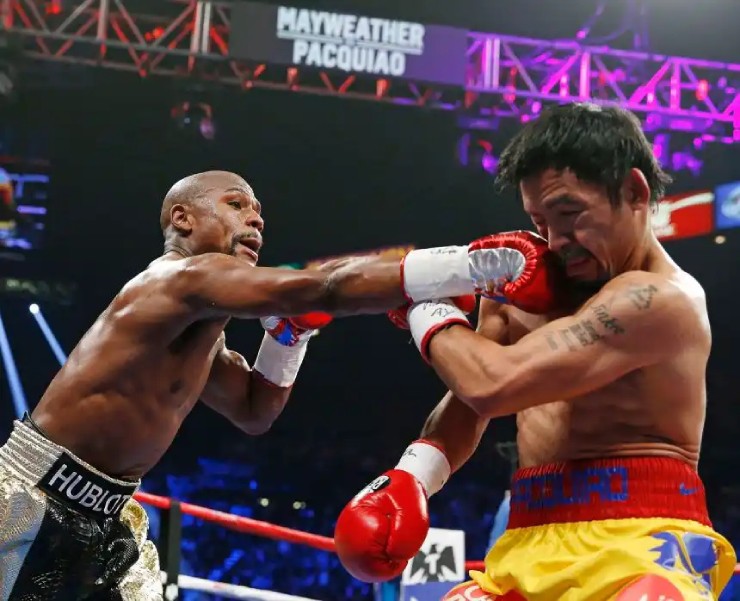 Mayweather và Pacquiao từng tạo nên trận đấu đáng nhớ cách đây 10 năm