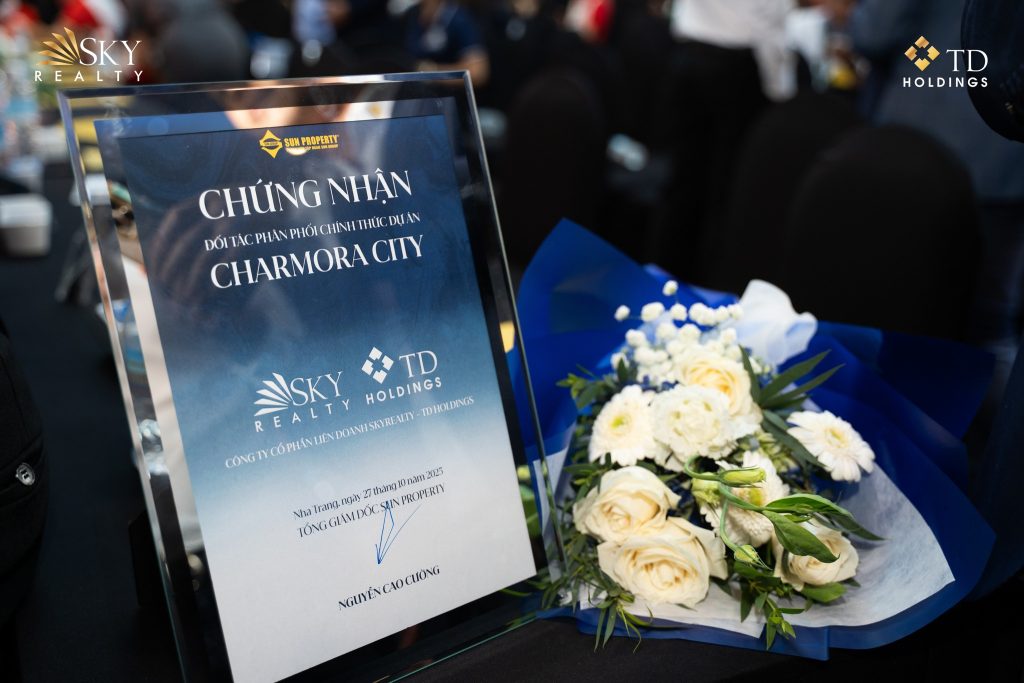 Chứng nhận đối tác phân phối dự án Charmora City Nha Trang