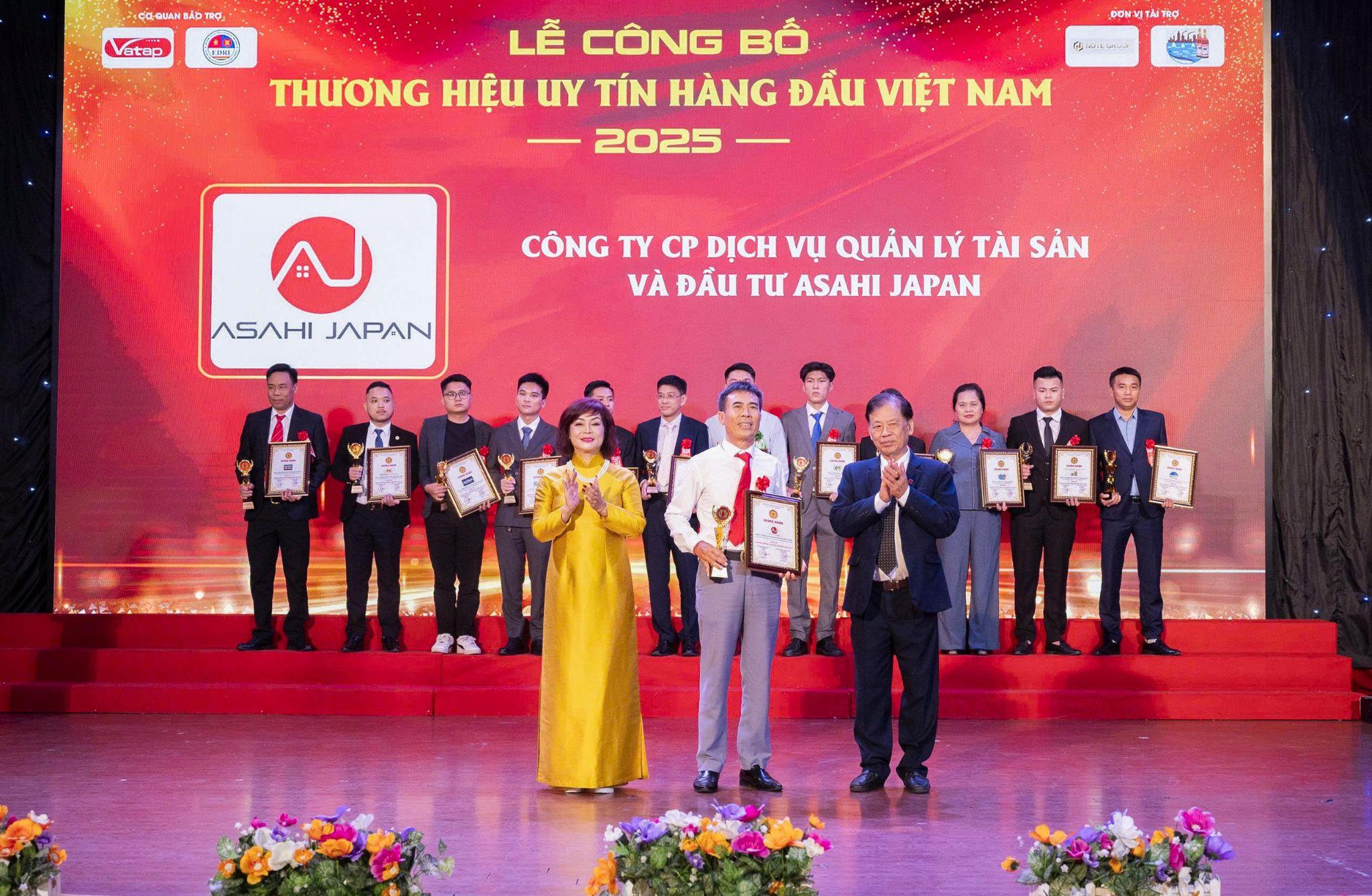 Asahi Japan vinh dự nhận cú đúp giải thưởng “Top 10 Thương hiệu Uy tín Hàng đầu Việt Nam” và “Sản phẩm Chất lượng - Dịch vụ Tận tâm”.