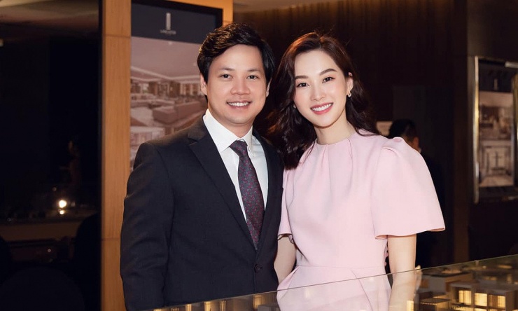 Hoa hậu Việt Nam  Đặng Thu Thảo và doanh nhân Nguyễn Trung Tín.