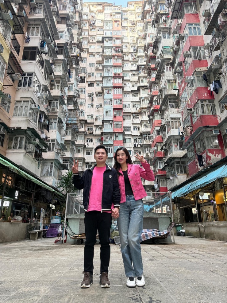 Hoa hậu Đỗ Mỹ Linh và doanh nhân Đỗ Vinh Quang.