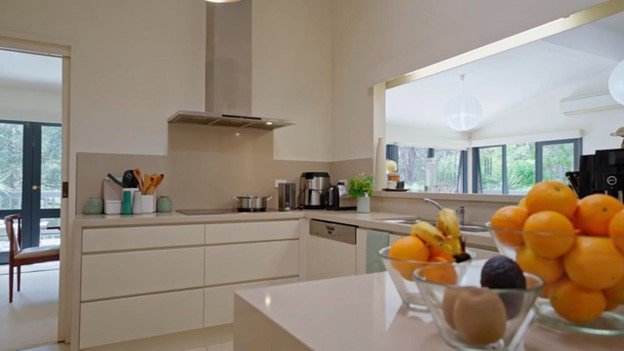 Không gian sống hiện đại của gia đình Lê Vũ
Hoàng.