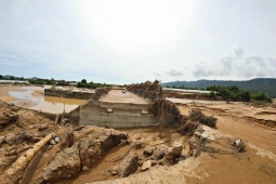 Tin tức trong ngày - Lâm Đồng: Hình ảnh ngổn ngang sau trận lũ quét ở xã Tuy Phong