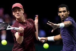 Trực tiếp tennis Sinner - Auger Aliassime: Lên ngôi sau loạt tie-break (Chung kết Paris Masters) (Kết thúc)