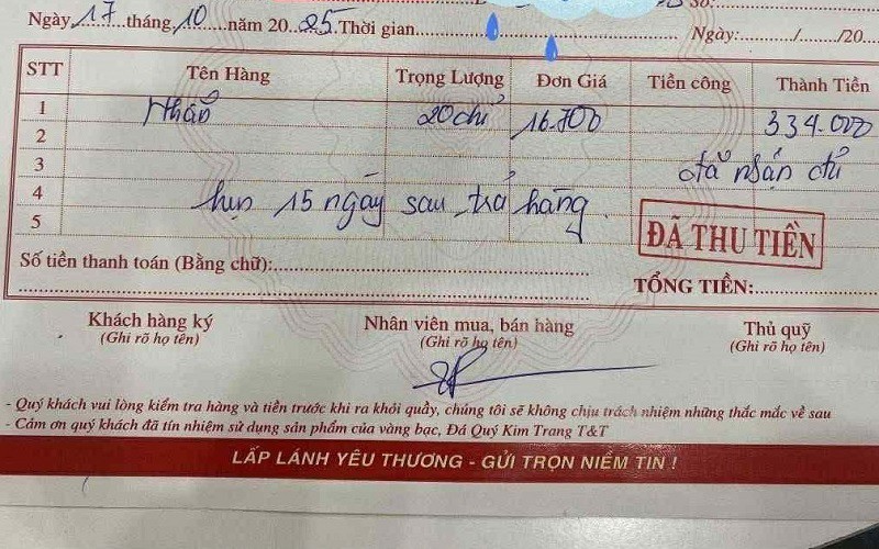 Chưa nhận được vàng trên tay nhưng người này đã lỗ tới 60 triệu đồng chỉ sau vài ngày.