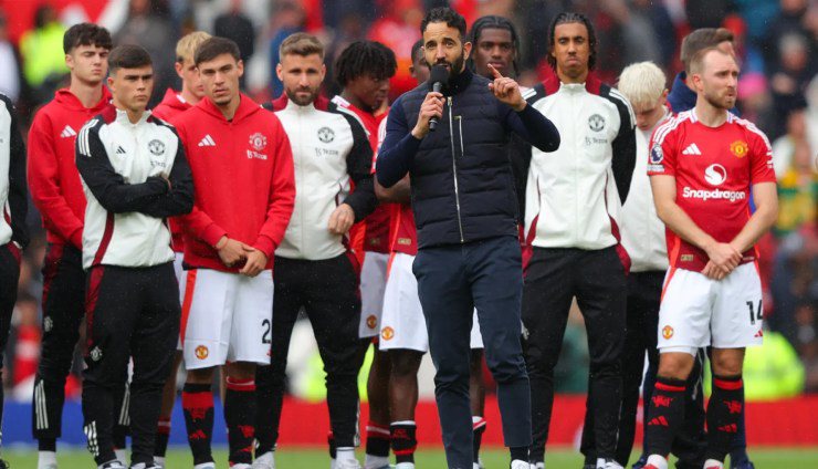 HLV Amorim nhận được thiện cảm của người hâm mộ, dù MU chưa chơi tốt như kỳ vọng