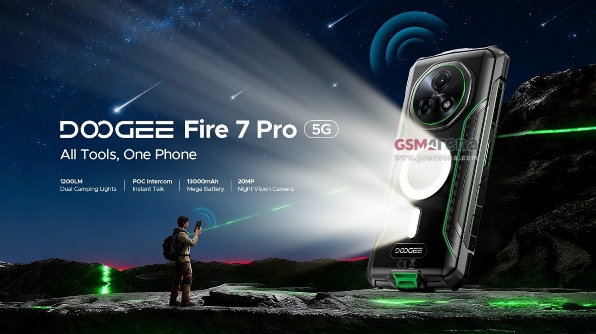Doogee Fire 7 Pro có đèn cắm trại kép hữu dụng