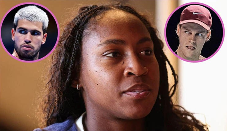 Sinner và Alcaraz quá vượt trội so với phần còn lại nên khiến Gauff chán