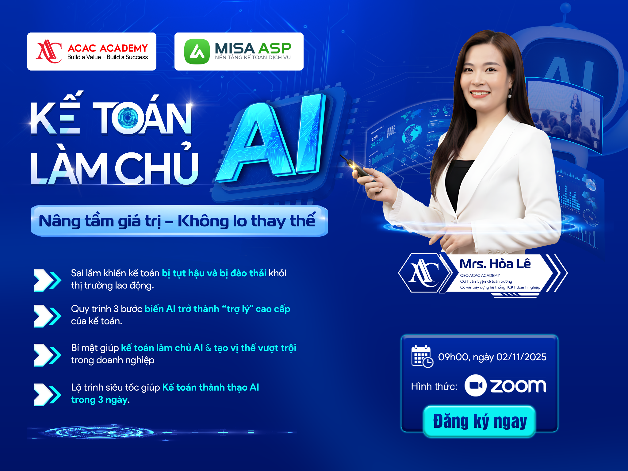 Chương trình hướng dẫn AI đặc biệt dành riêng cho Kế toán
