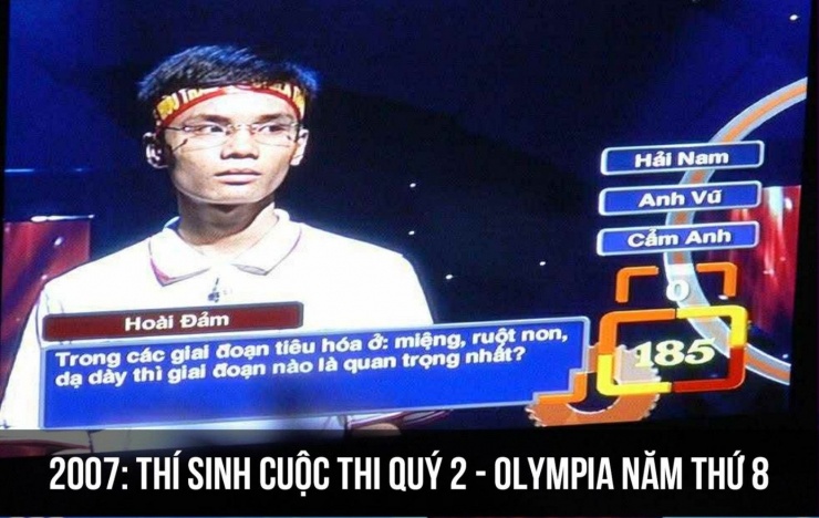 Anh Nguyễn Hoài Đảm tham gia thi Đường lên đỉnh Olympia năm 2007.