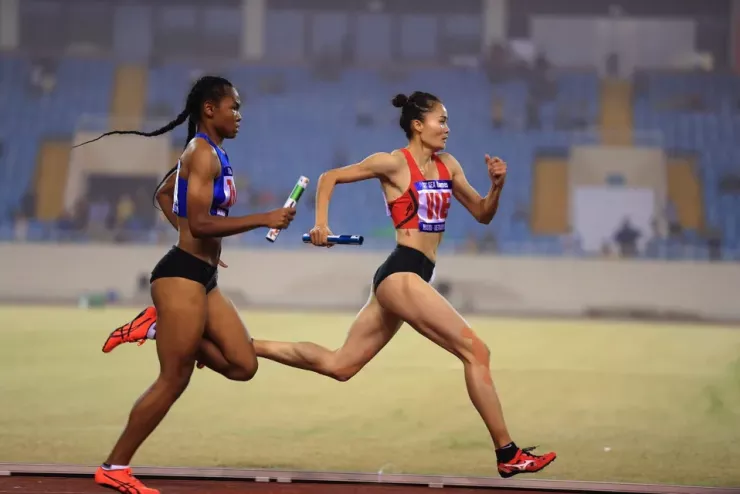 Quách Thị Lan âm thầm trở lại đầy dũng mãnh. Ảnh: TTX