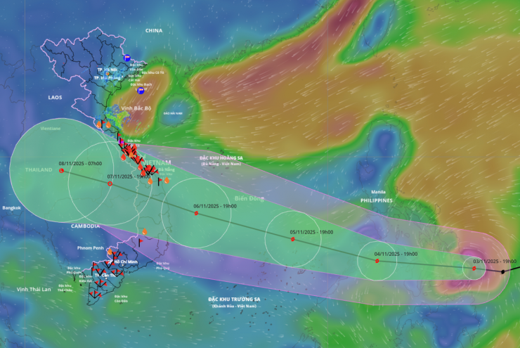 Bão Kalmaegi có thể đổ bộ đất liền nước ta với cường độ rất mạnh.