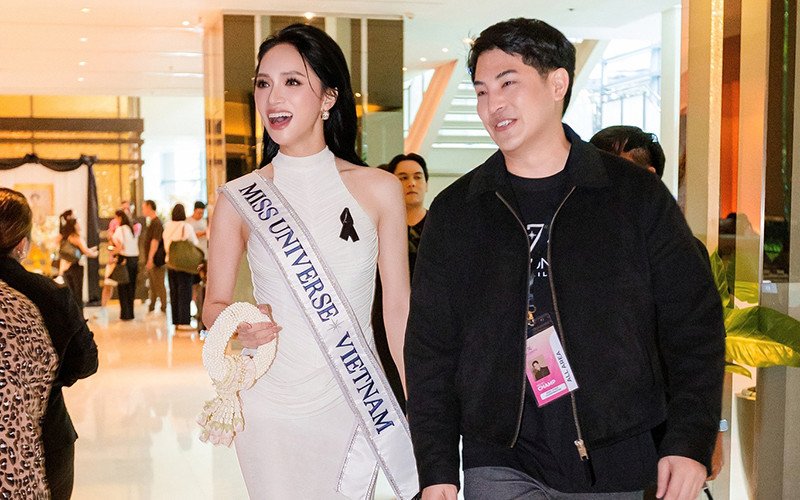Hoa hậu Hương Giang được săn đón như ngôi sao ở Miss Universe 2025 - 3