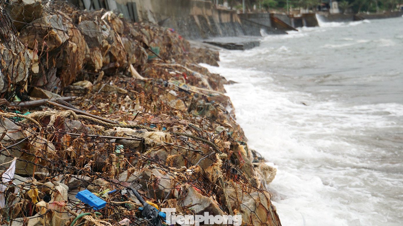 Bờ kè biển Đồ Sơn vỡ vụn sau nhiều cơn bão dữ - 13