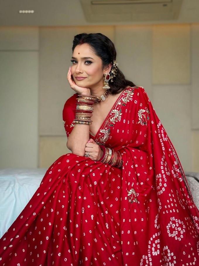 Ankita Lokhande nổi tiếng qua loạt phim truyền hình Pavitra Rishta từng được chiếu tại Việt Nam với tên gọi Tình yêu và định mệnh. Ảnh: Instagram lokhandeankita