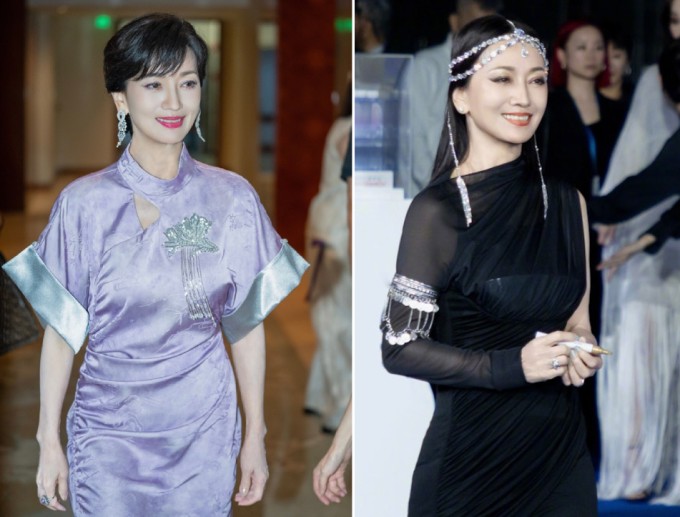 Triệu Nhã Chi tại các sự kiện cuối tháng 10. Ảnh: Weibo