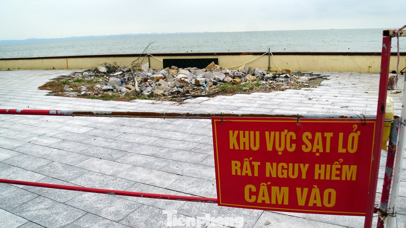 Bờ kè biển Đồ Sơn vỡ vụn sau nhiều cơn bão dữ - 3