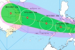 Bão Kalmaegi mạnh cấp 11, giật cấp 14, hướng vào khu vực nào của nước ta?