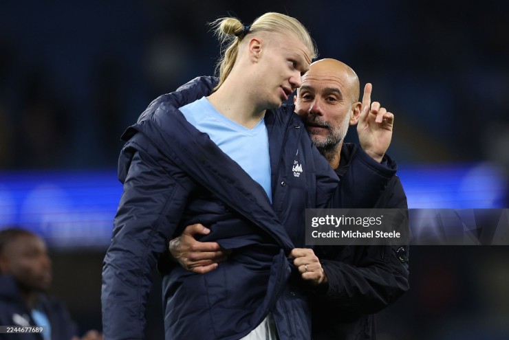 Pep Guardiola đau đầu vì phong độ tuyệt vời của Haaland