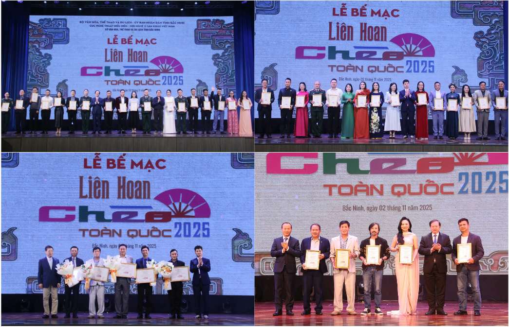 Ban tổ chức trao 35 huy chương Vàng, 70 huy chương Bạc cho các vở diễn, diễn viên xuất sắc trong liên hoan.