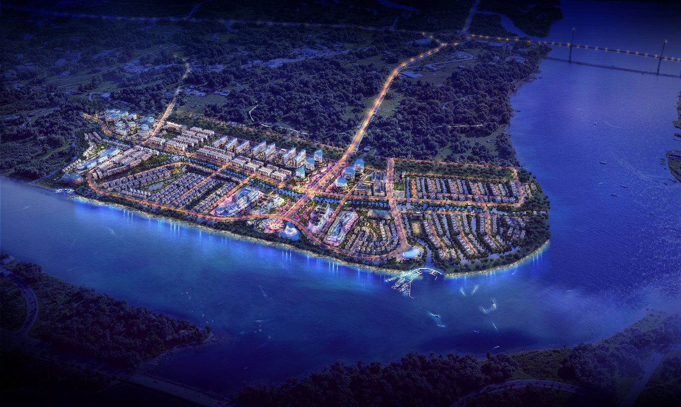 Phối cảnh tổng thể dự án Khu đô thị du lịch Đại Phước
