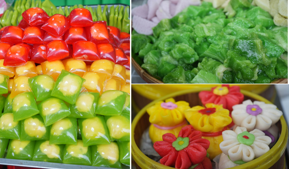 Các loại bánh trái đủ màu sắc quy tụ tại Hội chợ mùa thu