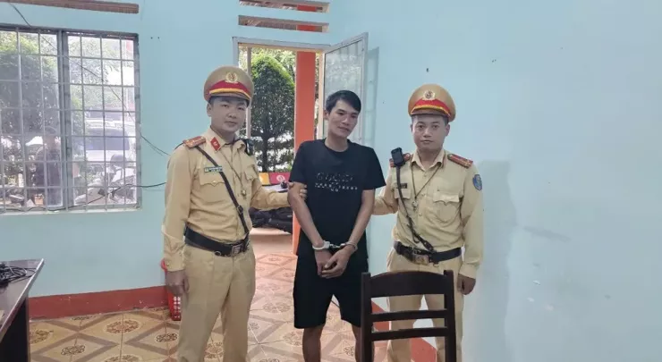 Thăng Văn Bảo bị CSGT khống chế thành công.