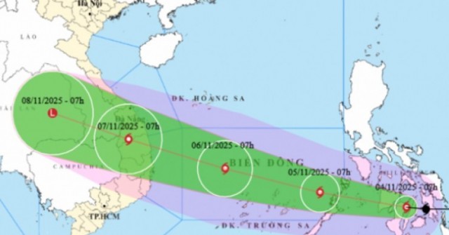 Bão Kalmaegi giật cấp 16, di chuyển rất nhanh, ...