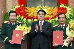 Hai Thứ trưởng Quốc phòng được thăng quân hàm thượng tướng
