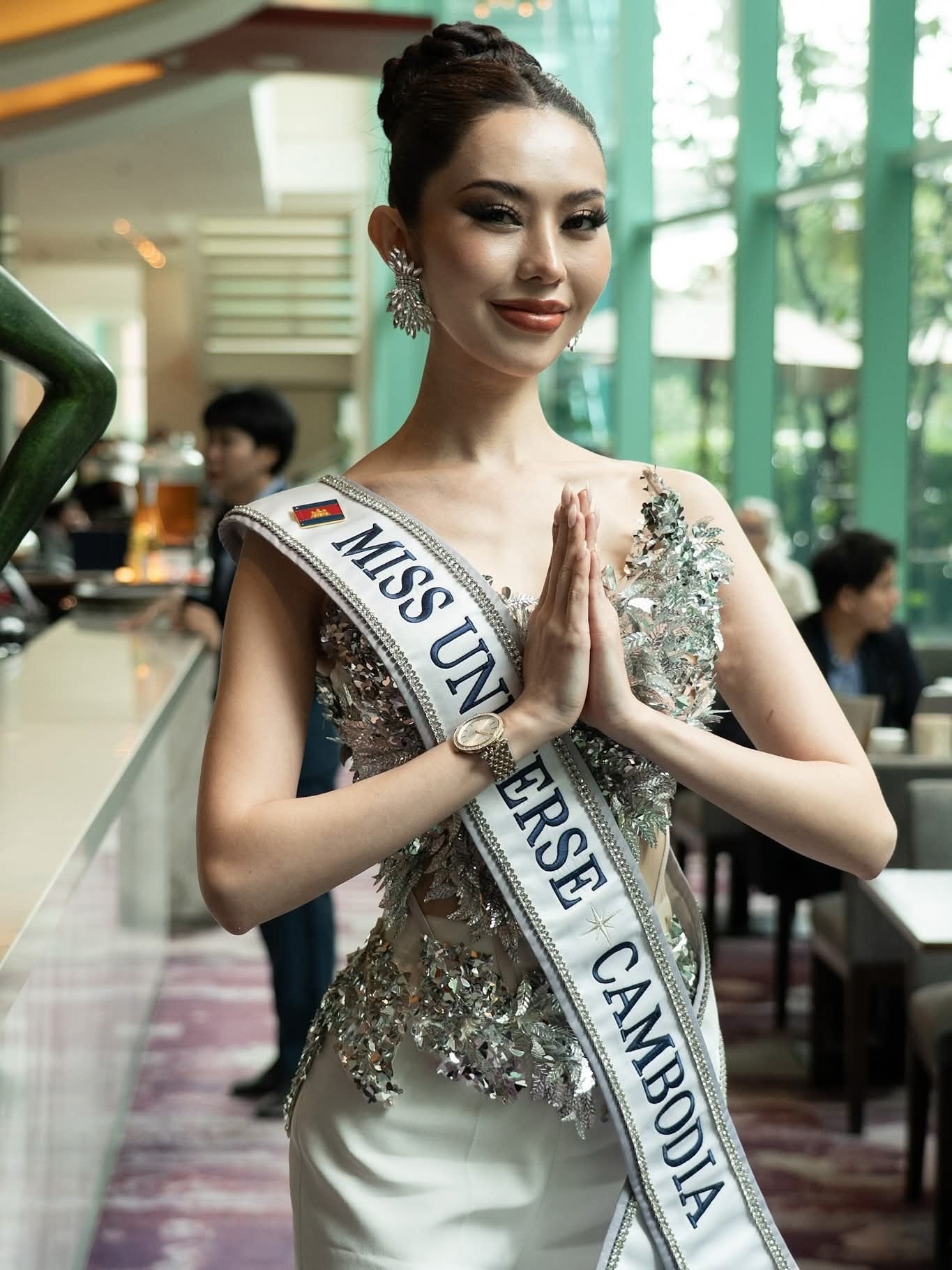 Neary Socheata tham dự Hoa hậu Hoàn vũ 2025 tại Thái Lan.